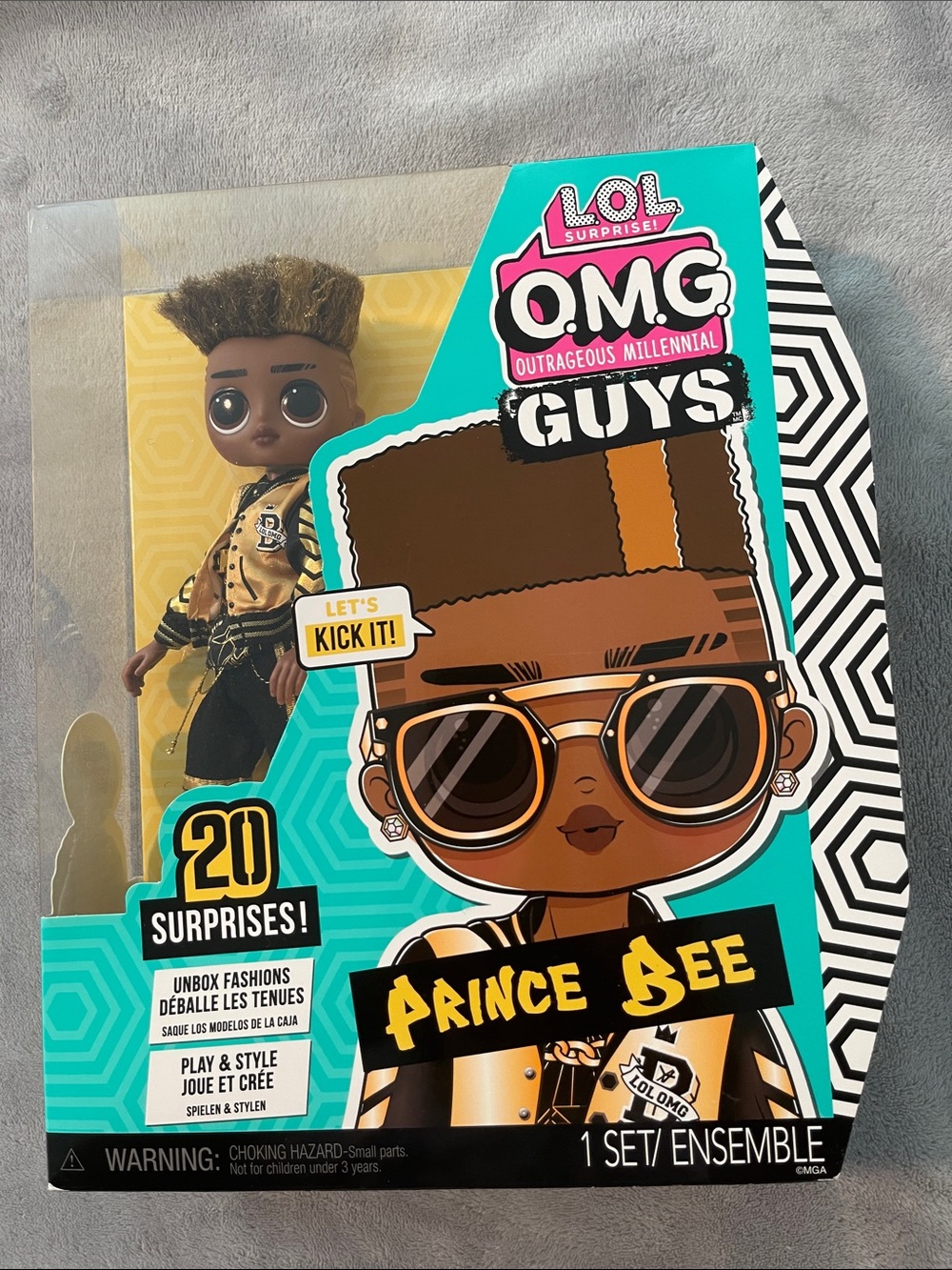 L.O.L. Surprise! O.M.G. Guys Prince Bee Doll - Yellow & Black